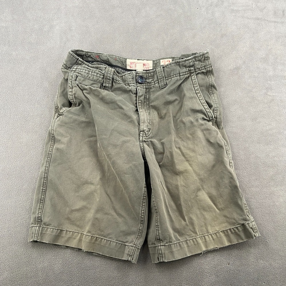 Vintage Mossimo Shorts Mens 32 Olive Canvas Y2K Skater Grunge Regular Outdoor